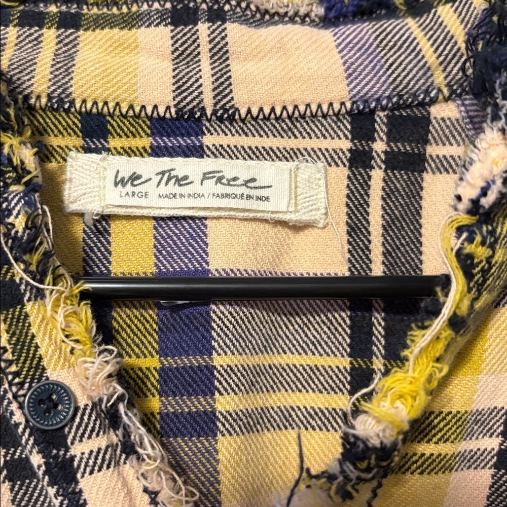 Free People Summer Daydream Spring Plaid Top - Picture 2 of 5